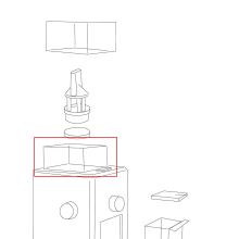 Резервуар (полый) кофемолки зерен DeLonghi KG79 и KG89