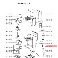 Трубка капучинатора кофемашины Krups XP5240 и XP5280