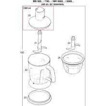 Крышка чаши блендера Braun MQ5/MR5