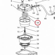 Прокладка d=85мм бойлера кофеварки Delonghi