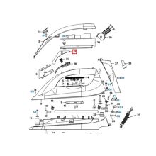 Крышка кнопки для утюга Philips GC67..