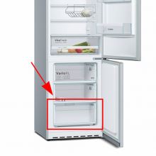 Щиток 432x208 мм ящика морозилки Bosch KGE39.. и KGV36..