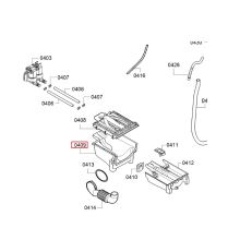 Нижняя часть диспесера стиралки Bosch WM/WLR..