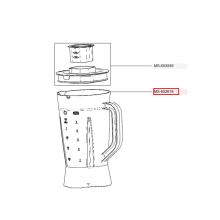 Чаша блендера комбайна Moulinex QA52/QB52