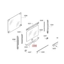 Зажим стекла духовки Neff