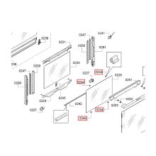 Зажим стекла для духовки Neff B45/B47/B48