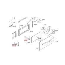 Дверной шарнир духовки Bosch CMG/CBG/3CB
