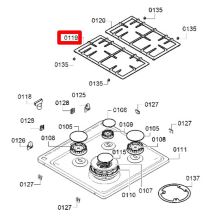 Левая решетка для плиты Bosch HXA.., HXS..