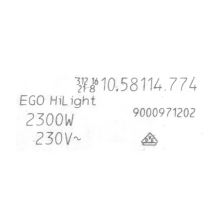 Конфорка 2300W 230V варочной панели Bosch