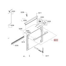 Ручка двери духовки Bosch HRG/HEG/HBG