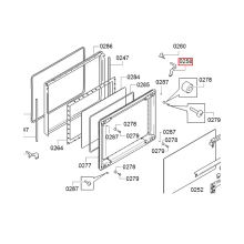 Скоба двери духовки Siemens HN/HM/HNG