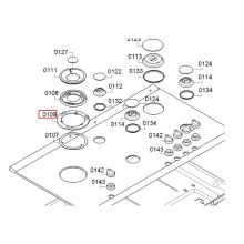 Крепеж кольца горелки варочной панели Bosch PRS/PRR