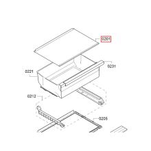 Стеклопанель холодильника Bosch KBN/KB