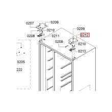 Крышка шарнира холодильника Bosch KA/KAD/KAN