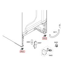 Ролик холодильника Bosch KSV/KSF/KS
