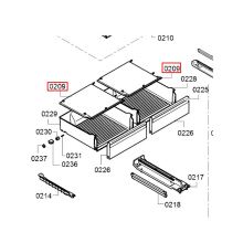Верхняя крышка ящик холодильника Bosch KGN/KGD