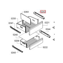 Шина ящика холодильника Bosch KGN/KGD/KGA