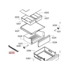 Шина ящика холодильника Bosch KGN/KG..