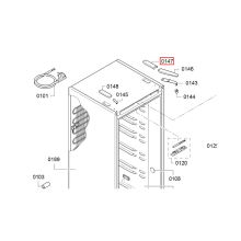 Крышка петли холодильника Bosch KSV/KGN/KGF