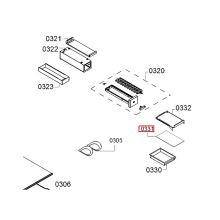 Крышка ящика холодильника Bosch KGN/KGE