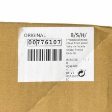 Черное фронтальное стекло духовки Bosch 594х482мм