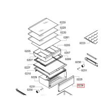 Панель ящика холодильника Neff KG74
