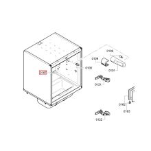 Механический замок холодильника Bosch KUL15/KU