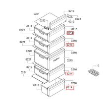 Панель ящика холодильника Bosch GSN5..