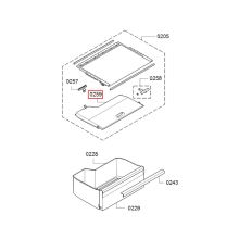 Верхняя крышка ящика холодильника Bosch KIR/KI