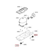 Ролик холодильника Bosch KGW/KGV/KGE
