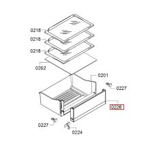 Панель ящика холодильника Bosch KGV3.. и KDV..