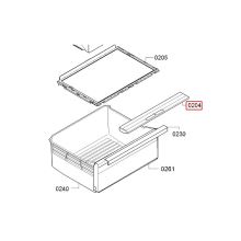 Планка холодильника Bosch KIV8/KIN8/KIL8