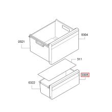 Панель ящика морозилки холодильников Bosch KIV8/KIN