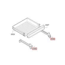 Направляющие ящика холодильника Bosch KIV86/KI