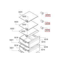 Держатель полки холодильника Bosch GSN/GS