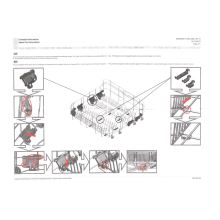 Крепежи складных держателей посудомойки Bosch