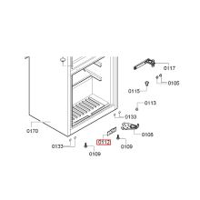Крышка корпуса холодильника Bosch KGW/KGV