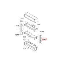Шина правая холодильника Bosch KSW/KSV/KSF