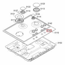 Уплотнитель ручки варочной панели Bosch CG2..
