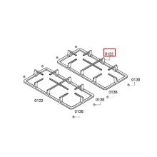 Решетка для газовой варочной панели Bosch PBH6..