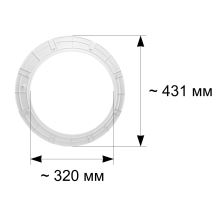 Обрамление люка стиралки Bosch WLP.. и WHA..
