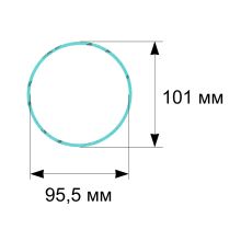 Большая прокладка d=101мм, 1мм горелки панели Bosch