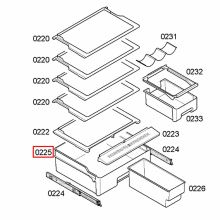 Выдвижной ящик для холодильников Bosch KGP/KGS..