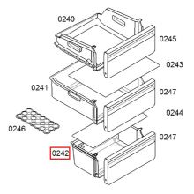 Ящик для холодильников Bosch KGN46/49..