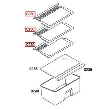 Стеклянная полка для холодильника Bosch KSV/KGS..