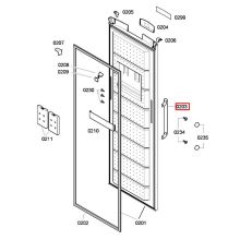 Ручка двери холодильника Bosch KDN/KGH/KGN..