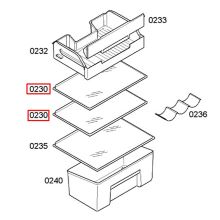 Стеклопанель для холодильника Bosch KGN/KGH..