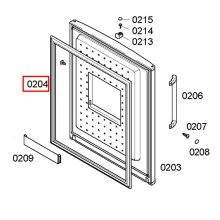Уплотнитель двери холодильника Bosch KGN/KGS..