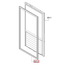 Уплотнитель двери холодильника Bosch KIS/KIF..