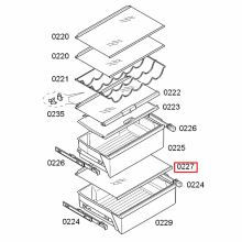 Стеклянная полка холодильника Bosch B10/KGN3